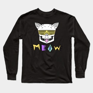 MEOW (yellow) Long Sleeve T-Shirt